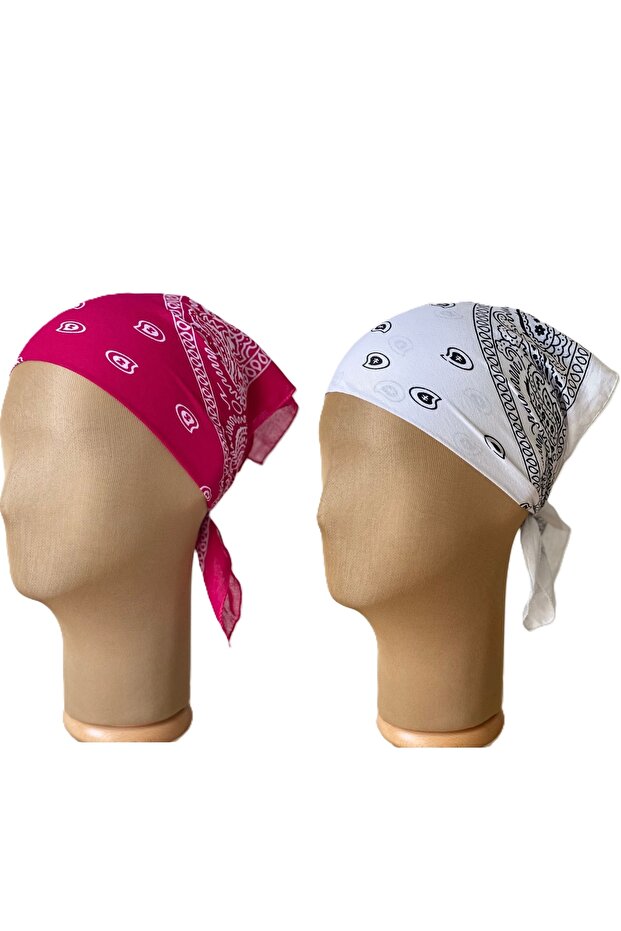 100% cotton classic pattern unisex 2-piece bandana set colorful bandana ethnic patterned a quality bandana