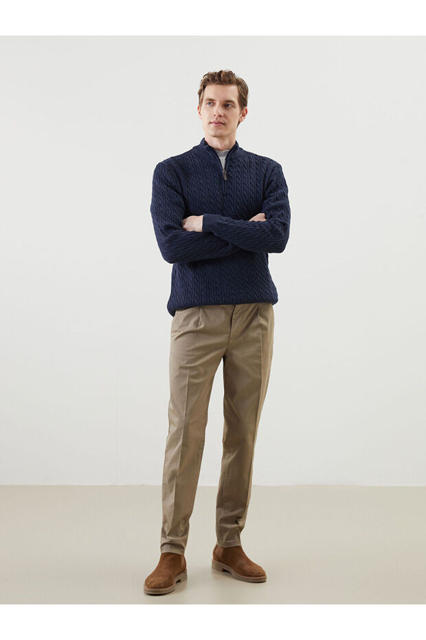 Nevavm Standard Fit Gabardine Men's Trousers with a Difference
