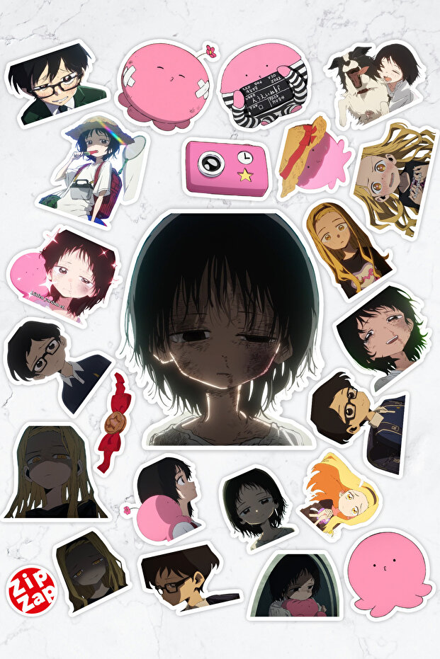 Takopi's Original Sin Takopii No Genzai Anime Phone Laptop Sticker Pack (24 Pcs)