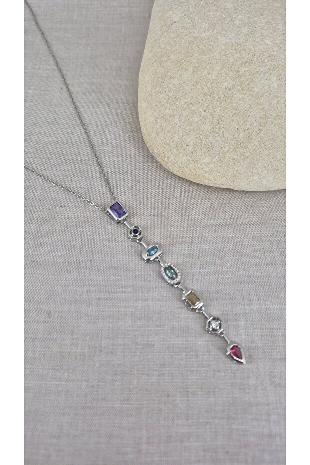 Steel Y Necklace