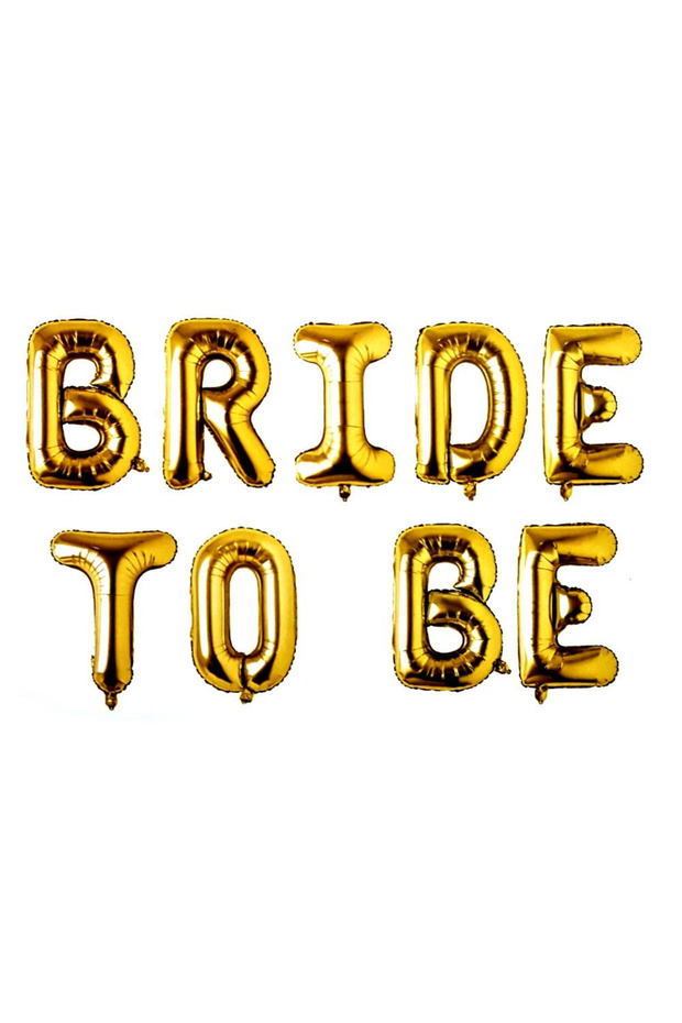 طقم بالونات أنيقة من BRIDE TO BE GOLD