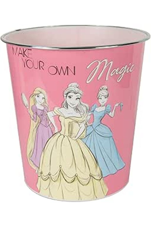 Princess Compact Waste Basket - Pink