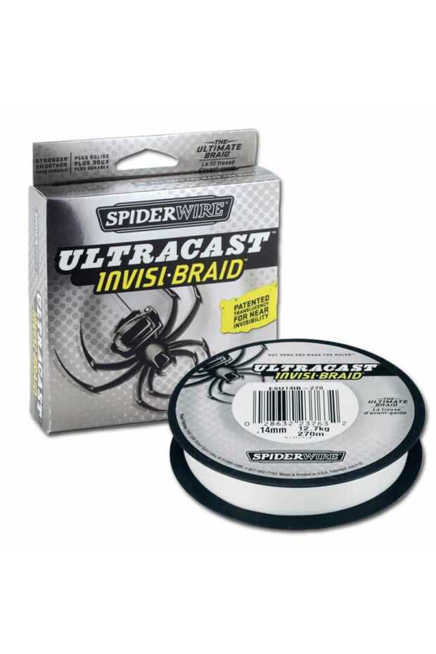 Spiderwire Ultracast Invisi Braid Line Fishing Line White 0.35mm - 270Mt - 36.5kg