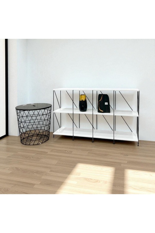 وحدة رفوف ديكورية متعددة الاستخدامات – 120×30×70 سم