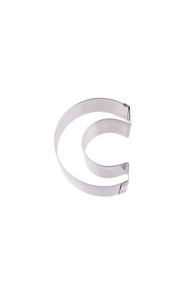 Cake Cookie and Pastry Mold Metal C Letter Large Size Alphabet 8.5 cm