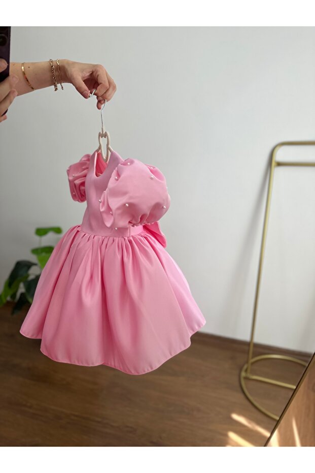 Kız çocuk pembe elbise - 2