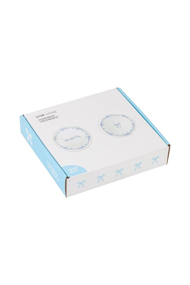 Lcw Home Printed Ceramic Cake Plate Set of 2 20 cm (W5) - 4