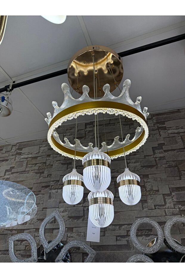 Dörtlü sarkıt Let avize üç renk - 3