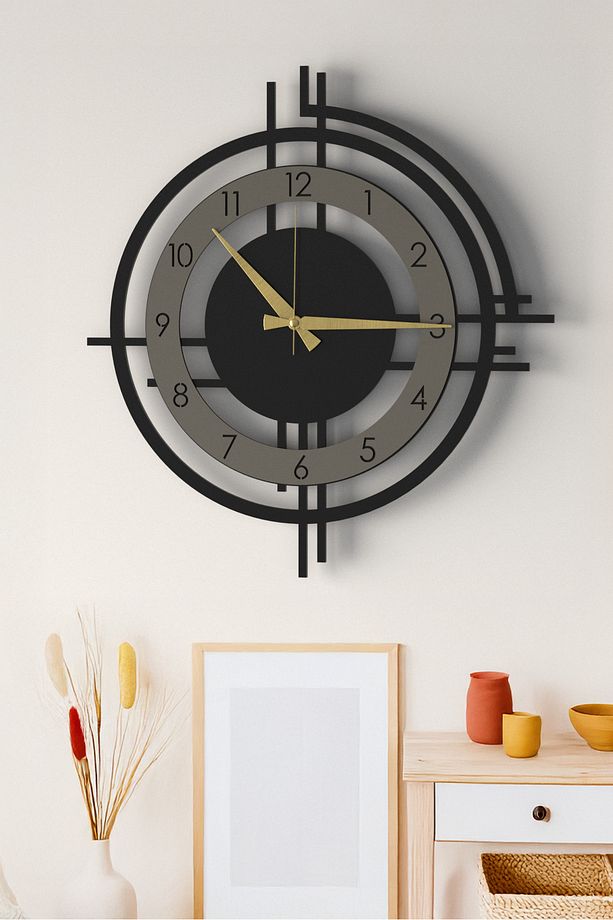 Şık Ve Modern Duvar Saati - 51cm Büyük Boy, 4 Farklı Renk Seçeneği - 4