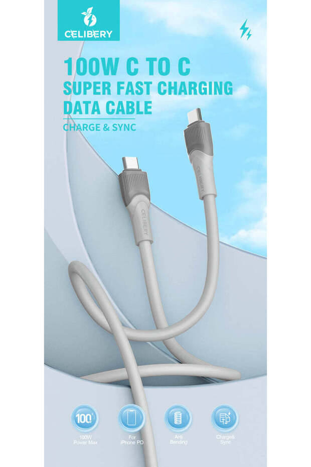 CEL-102 CC High-Performance USB-C to USB-C Data and Charging Adapter - 3