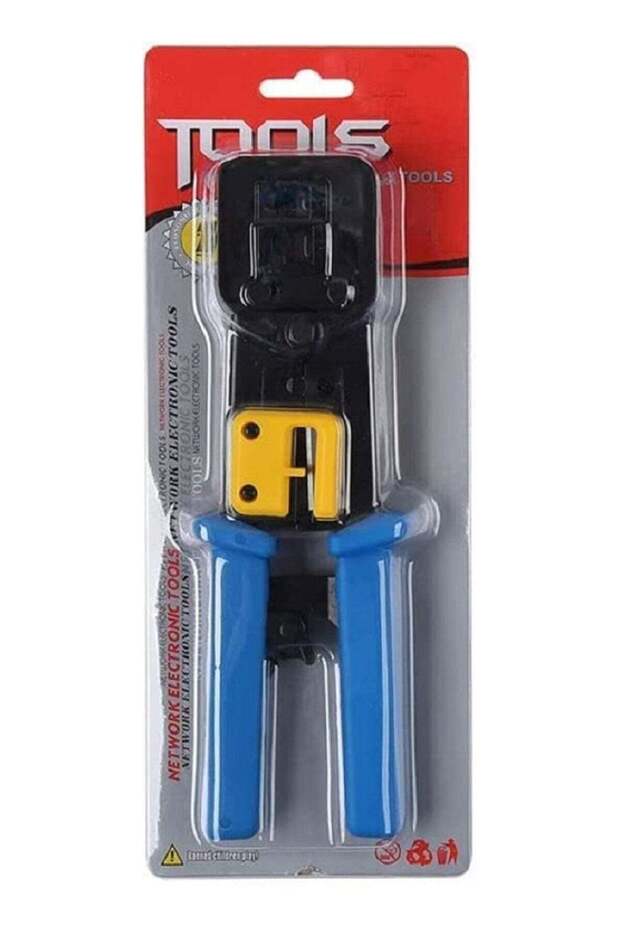 أداة العقص RJ45 تمر عبر وحدات CAT6 Cat5e Cat5