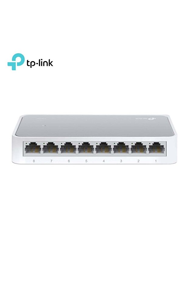 مفتاح سطح المكتب TL-SF1008D أبيض بـ 8 منافذ 10/100 ميجابت في الثانية