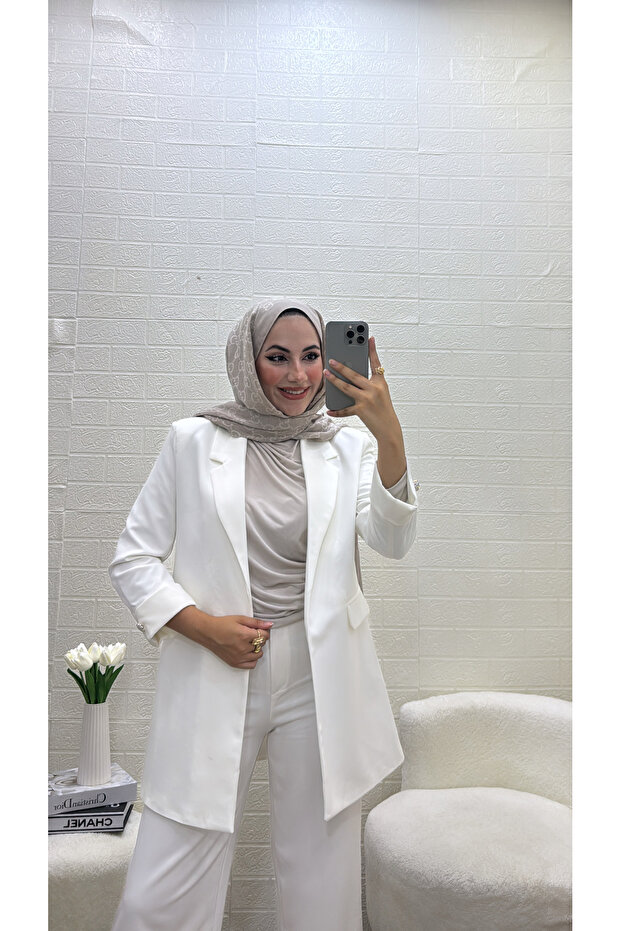 BLAZER CEKET ASTARLI TAŞLI - 1