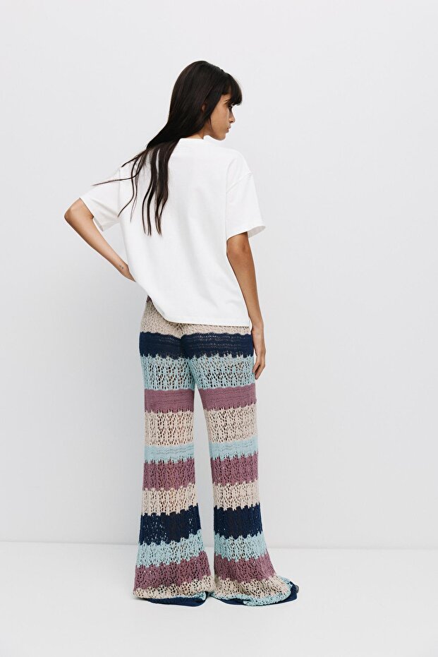 Kroşe cepli tişört - 3