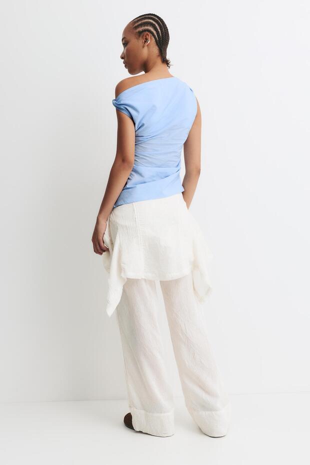 Drapeli poplin top - 3