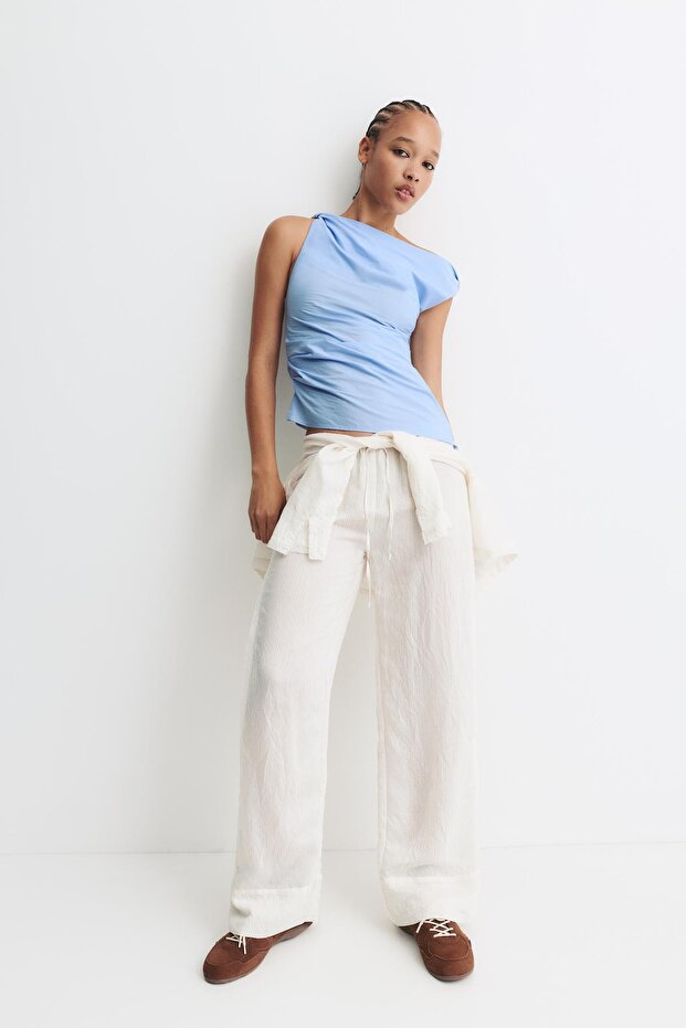 Drapeli poplin top - 2