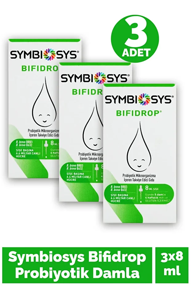 Symbiosys Bifidrop Probiyotik Damla 8 ml 3 Adet - 1