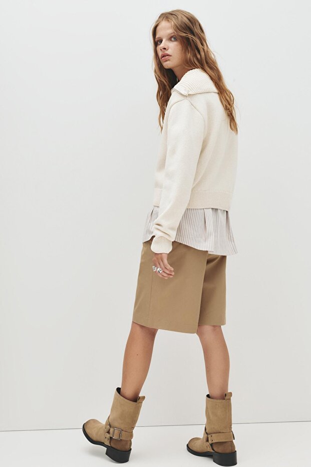 Fermuarlı yaka kazak - 4