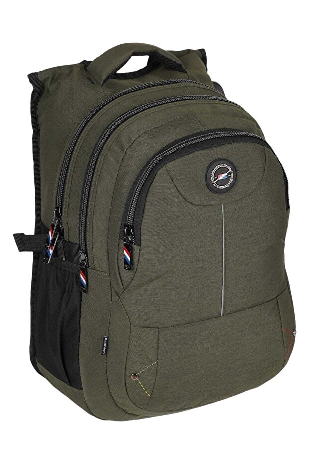 School Backpack Khaki