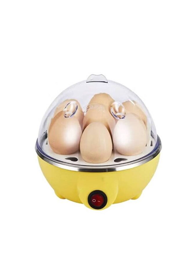 Mini Electric Egg Boiler – Stainless Steel 7-Egg Cooker, Steamer & Poacher with Tray for Home Use