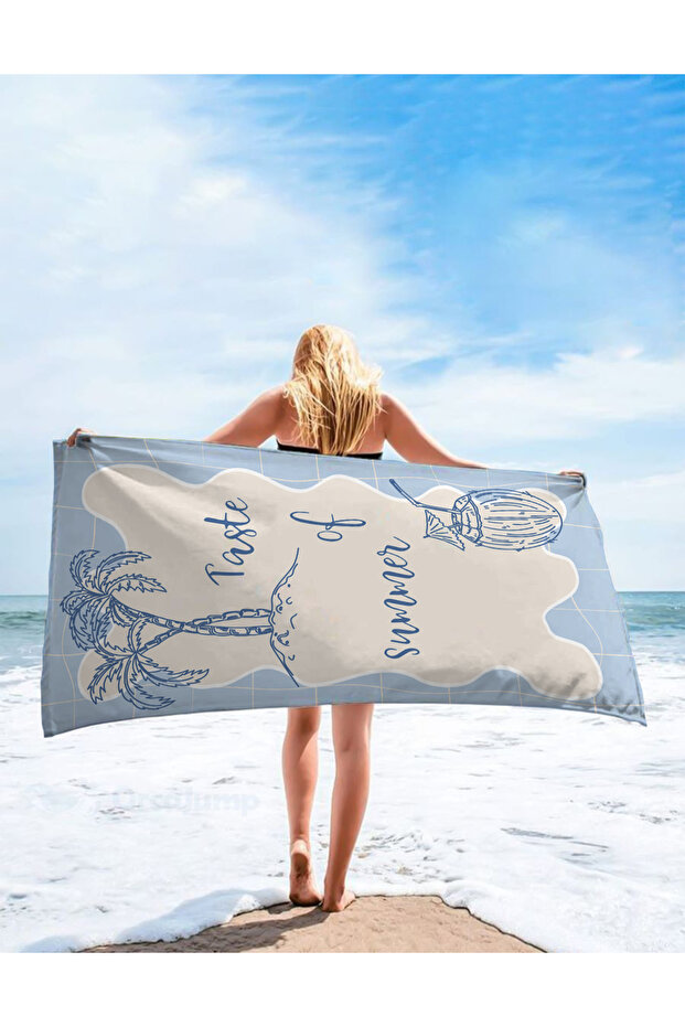 Special Design Patterned Quick Dry 75X150 cm Beach Towel – Printed