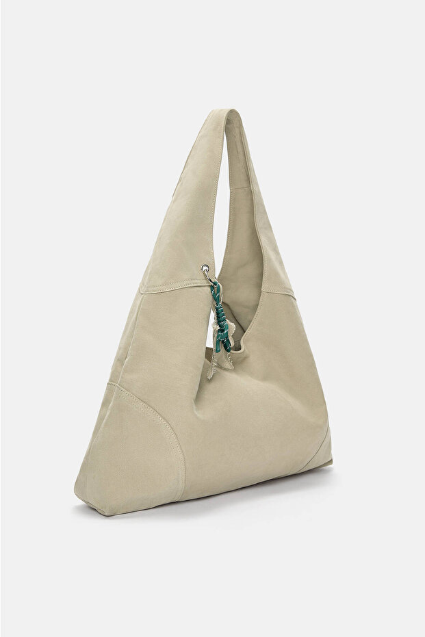 Süslemeli kanvas tote çanta - 2