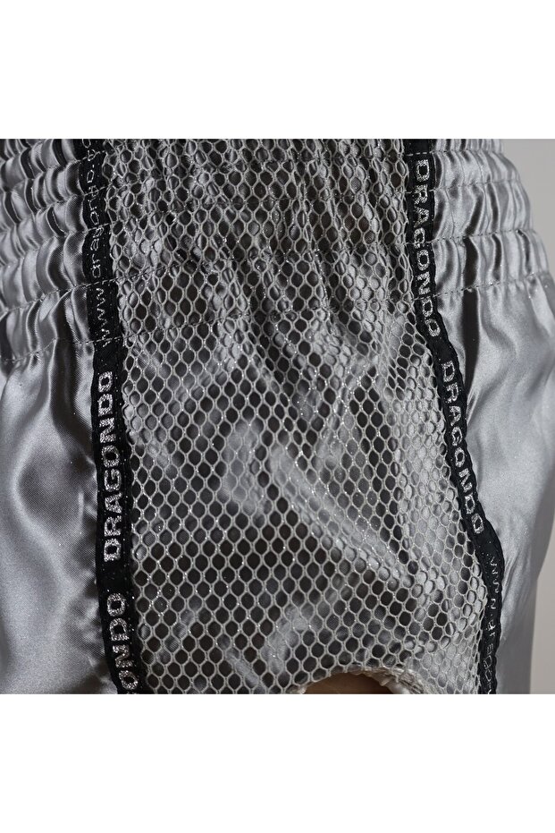 MT3076 Shiny Muay Thai Gri Kick Boks Şortu - 3