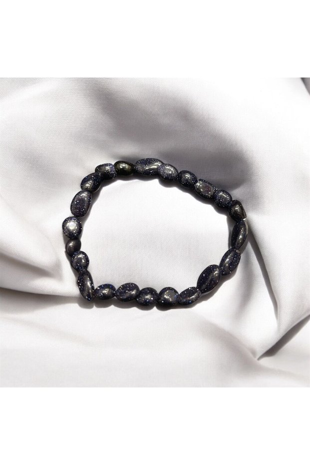 Aurastone Navy Blue Star Stone Tımbıl Natural Stone Bracelet