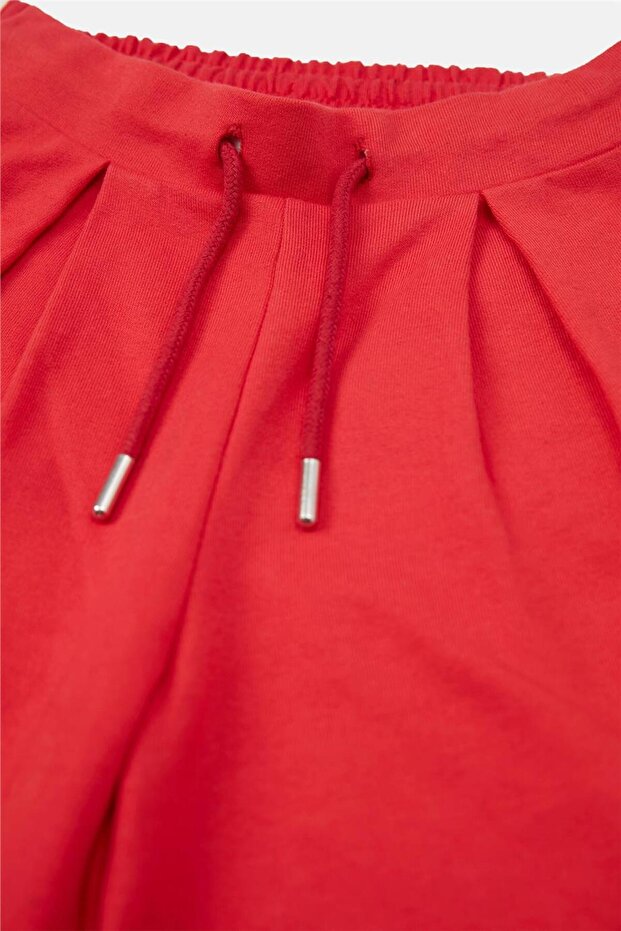 Girl Red Tracksuit Bottom - 7