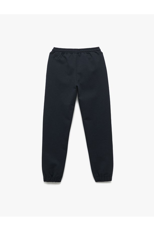 Rahat Lastikli Paça Cepli Basic Jogger Eşofman Altı - 2