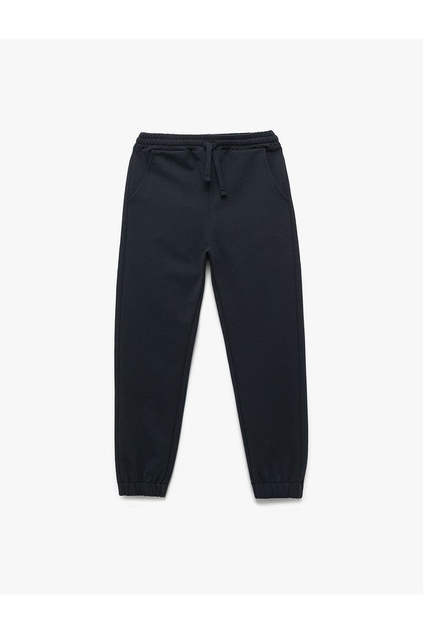 Rahat Lastikli Paça Cepli Basic Jogger Eşofman Altı - 1