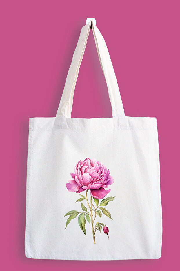 Flower Printed Cloth Bag, Tote Bag