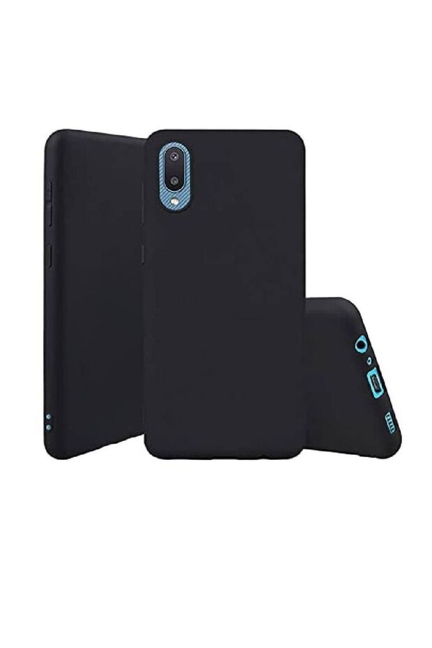 Protective Soft Silicone Case Cover For Samsung A02s Black