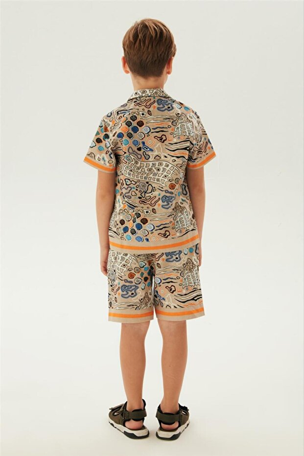 Boy Patterned Shirt - 4
