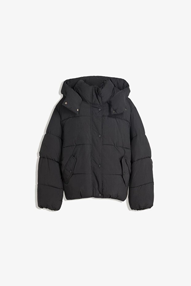 Kapüşonlu şişme ceket - 2