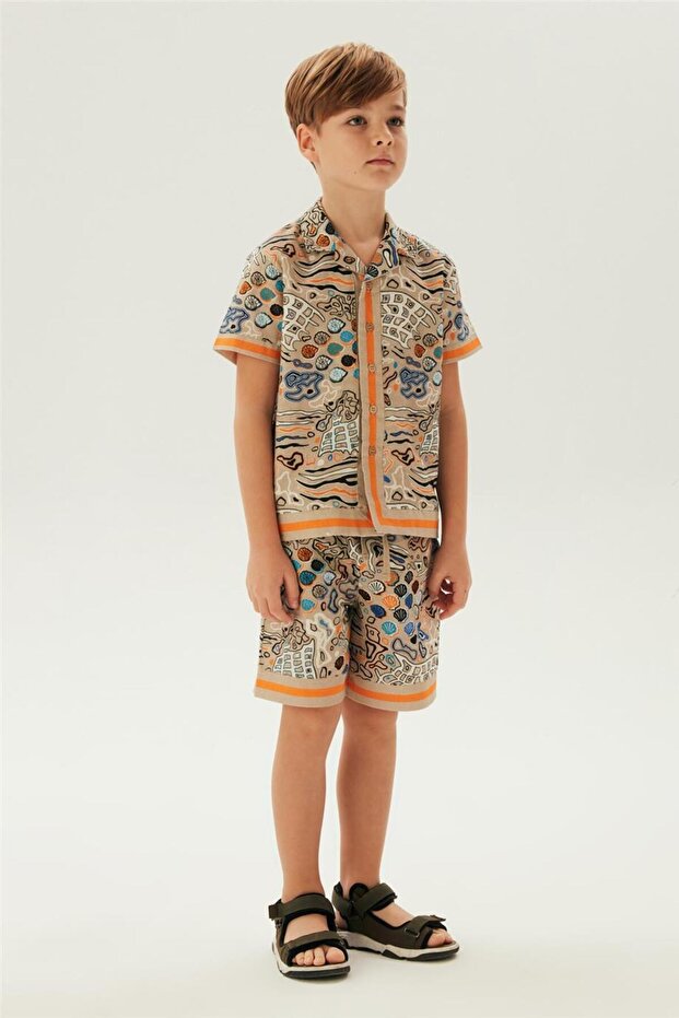 Boy Patterned Shirt - 1