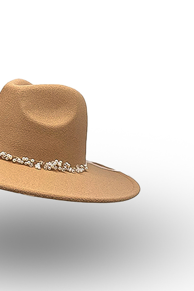 Palarie fedora eleganta cristale - 3