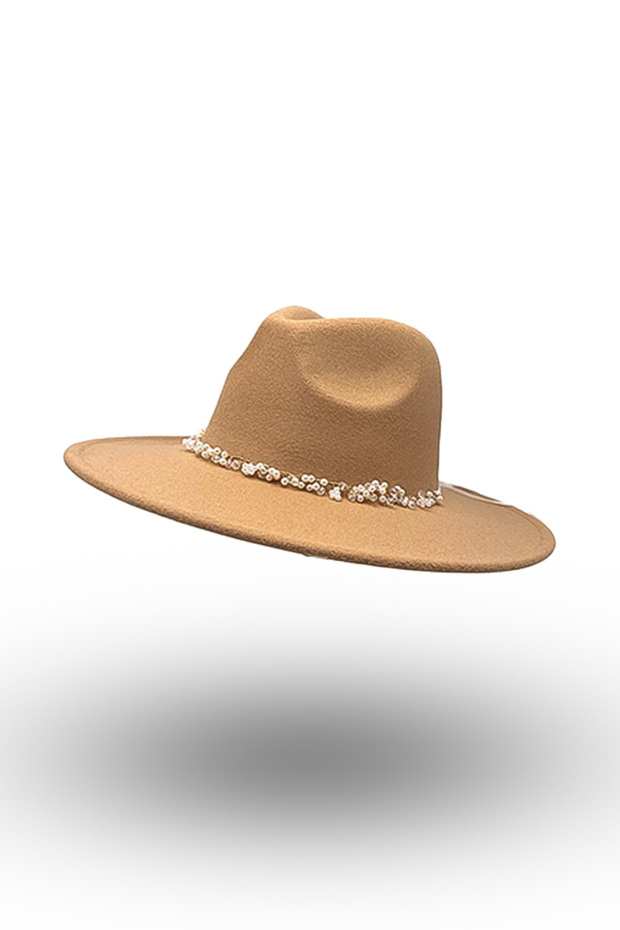 Palarie fedora eleganta cristale - 1