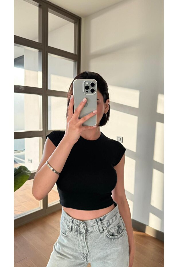 Dar Basic Siyah T-Shirt