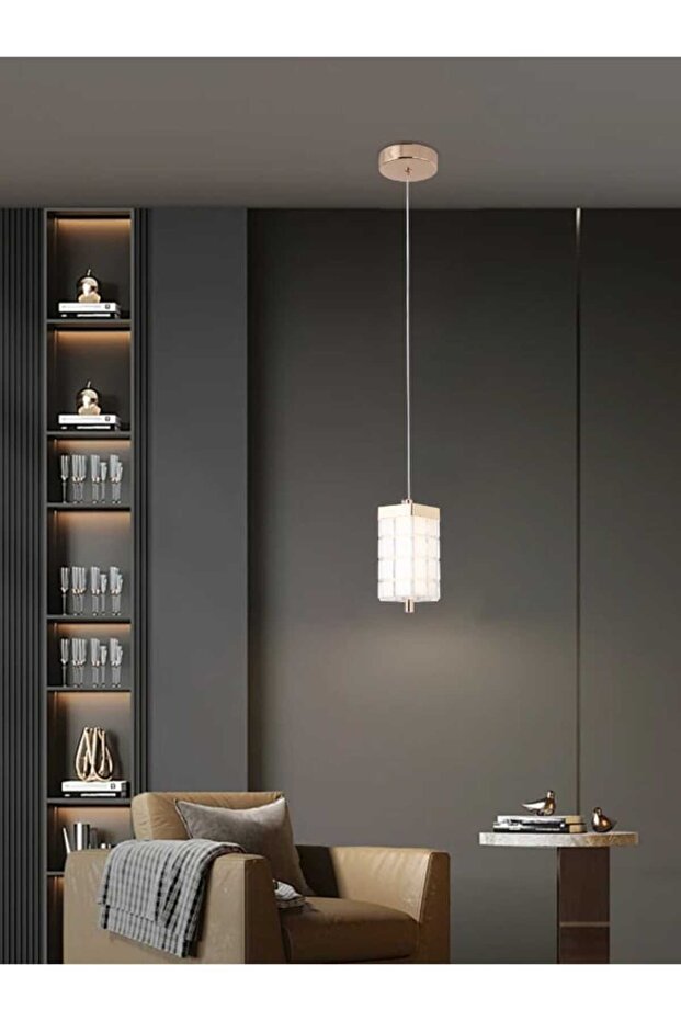 مصباح LED حديث معلق 9896-1 – ١٠ واط | ٣ أوضاع إضاءة | إضاءة معلقة قابلة للتعديل | مصباح سقف