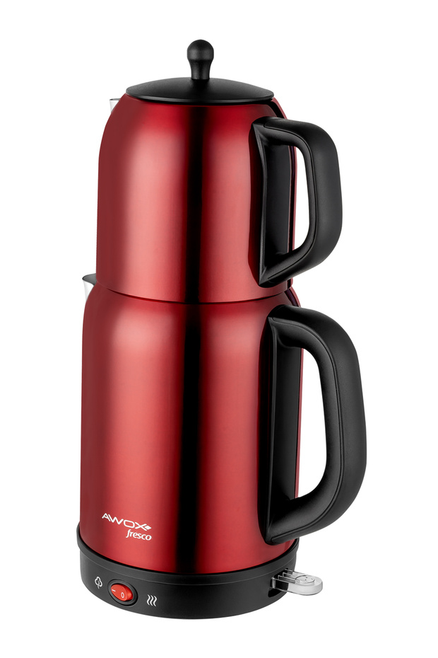Fresco 2'si 1 Arada Paslanmaz Çelik Çay Makinesi & Su Isıtıcı Kettle - 2