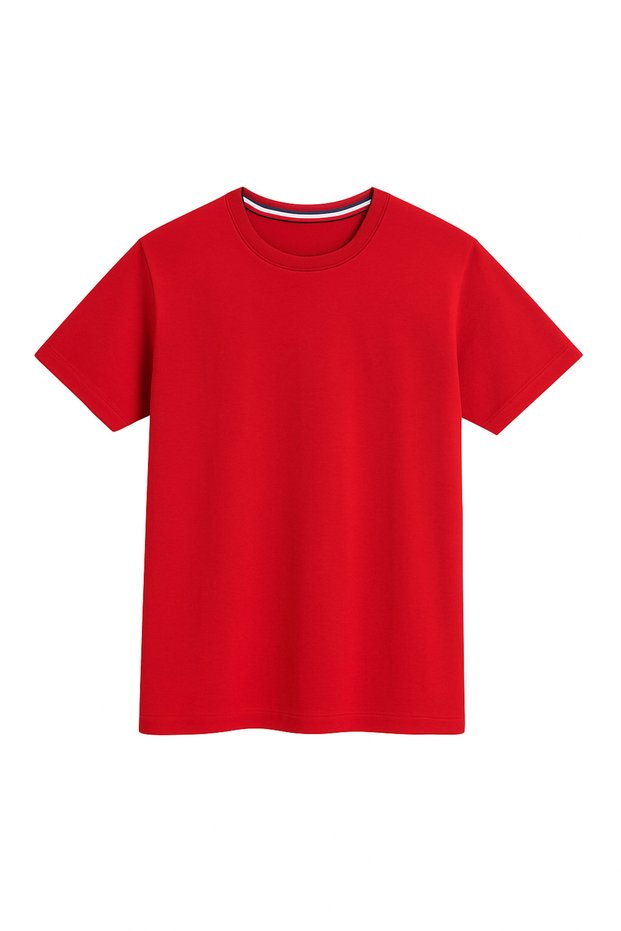 Men's Natural Cotton High Quality Short Sleeve Sports Single Jersey T-Shirt
