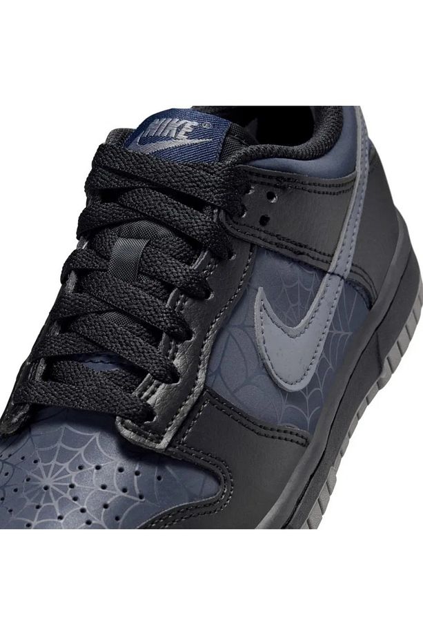 Dunk Low Gs reflektörlü örümcek ağı desenli unisex deri siyah Sneaker Ayakkabı hq3815-001 - 6