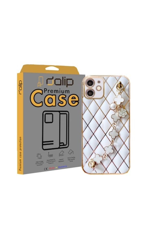 Husa pentru iPhone 12, Bling Grip, Alb