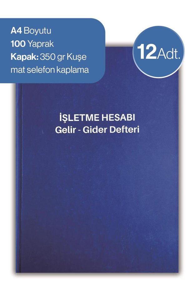 Business Account Income - Expense Notebook 12 Pieces