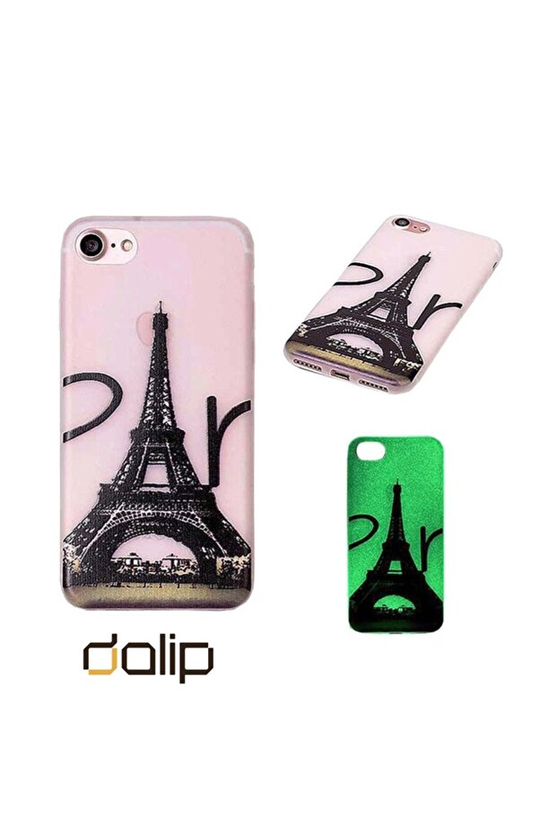 Husa pentru iPhone 7, PhosphoLight, Silicon, Eiffel Tower - 3