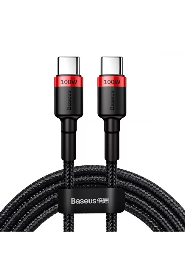 Data Cable USB-C 100W 5A 2m Black/Red - 3