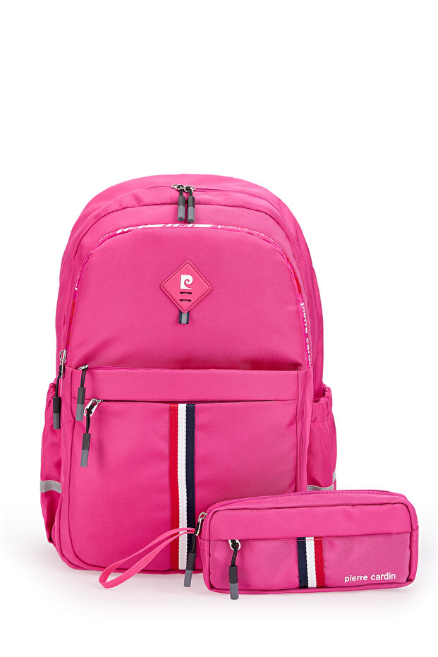 Set of 2 School Bags Unisex Children's Multi-Compartment Backpack School Bag and Pen Holder 07Pct18001