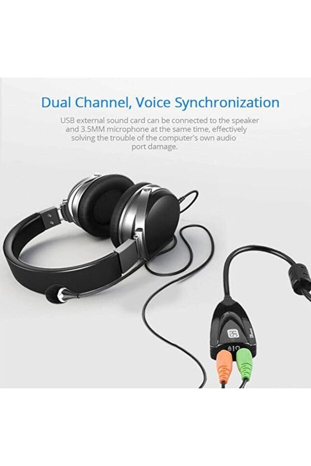 Sound Card with USB A 2.0 Connector, Virtual 7.1CH, MIDI Interface, 12-Channel Equalizer, Mute Butto - 3