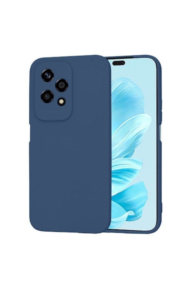 Protective case compatible with Honor 200, SoftFlex, silicon, Dark Blue